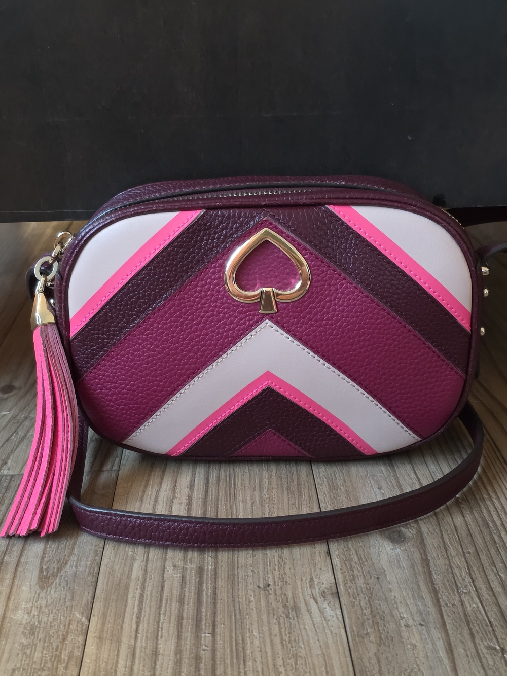 Kate Spade New York Kourtney Chevron Camera Bag